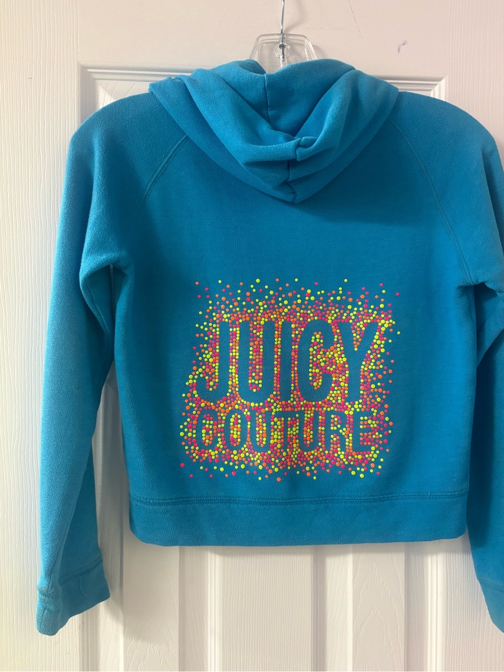 Vintage Kids Juicy Couture Hooded Sweatshirt with Puff Paint Logo